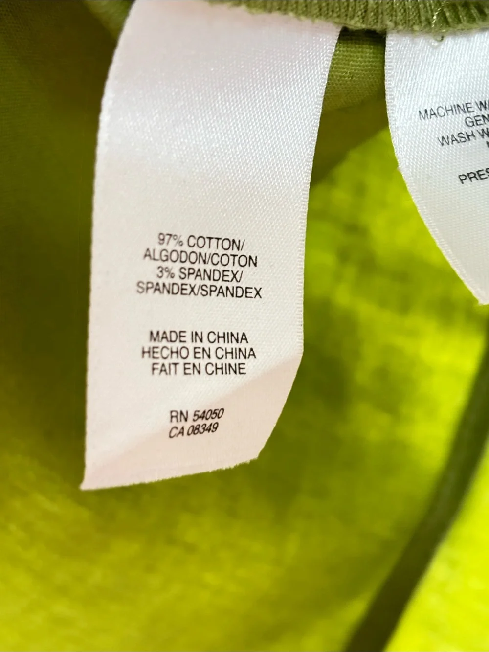 Jones New York Lime Green Utility Jacket Unlined size XL